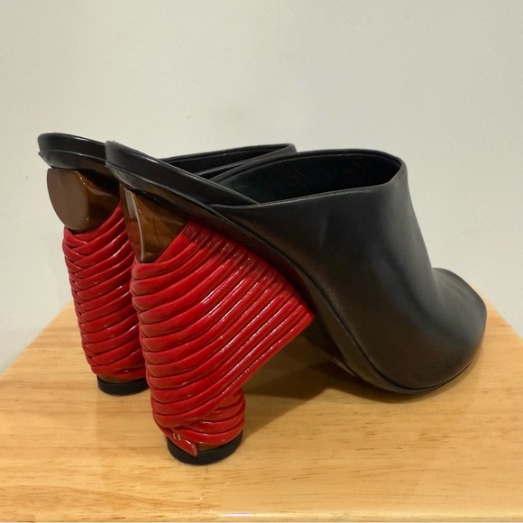 Balenciaga Black and Red Mules - Picture 1 of 12